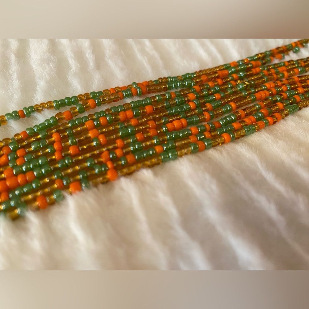 NWT “MELODY” BEGINNER 1st STAGE HANDMADE SMOOTH WAISTBEAD TIE ON UP TO 50 IN - Picture 6 of 7